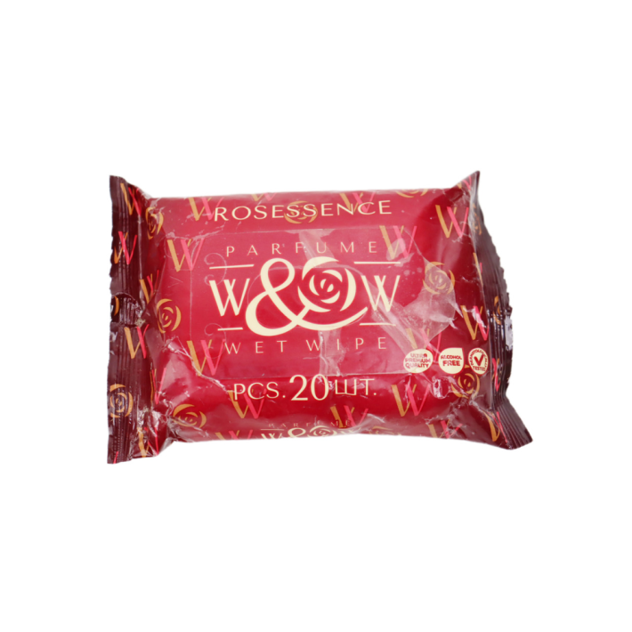 ГИГИЕН.САЛФЕТКИ ВЛАЖНЫЕ ПАРФЮМИРОВАННЫЕ W&W RED ESSENCE 20ШТ