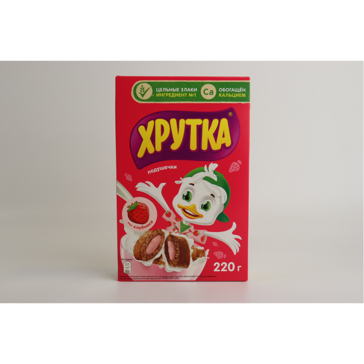 ГОТОВЫЙ ЗАВТРАК ХРУТКА ЗЛАКОВ ПОДУШЕЧКИ С/ВКУСОМ КЛУБН 220ГР