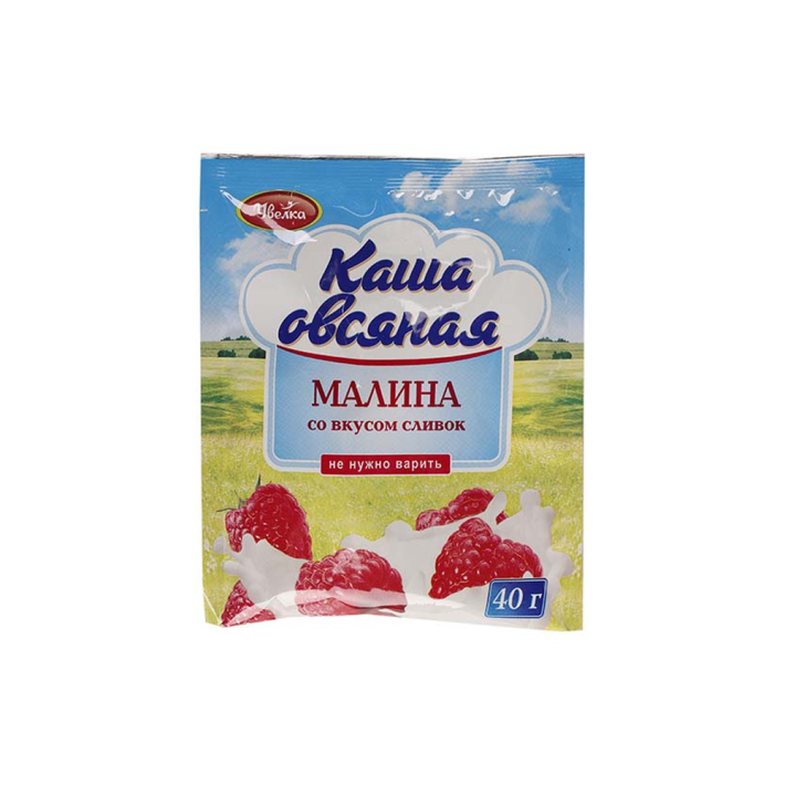 Каша Увелка овсянка с малиной со вкус сливок 40 г