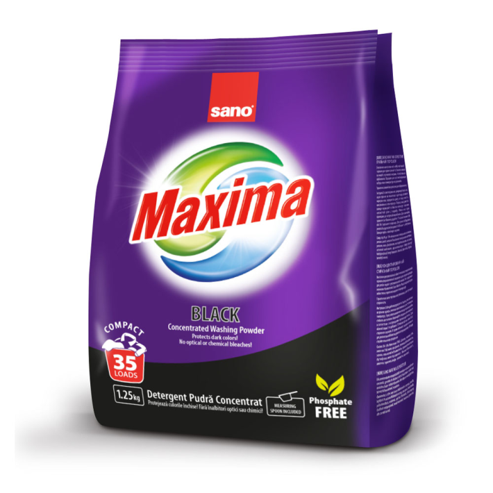 Порошок стиральный Sano Maxima black 1,28 кг