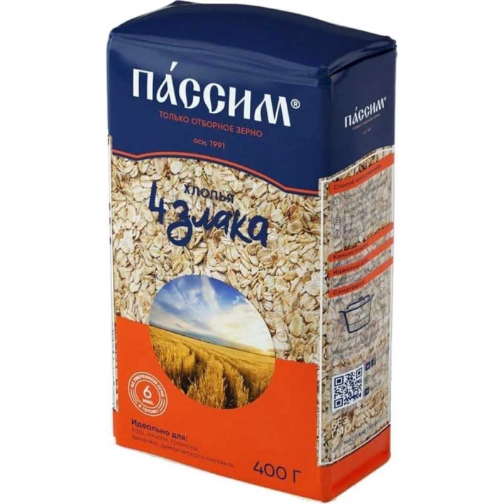 Хлопья Пассим 4 злака 400 г