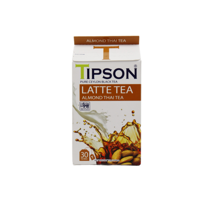 ЧАЙ TIPSON ALMOND THAI TEA ЧЕРН ПАК 30ПАК 2,5ГР КАРТ\УП 75ГР