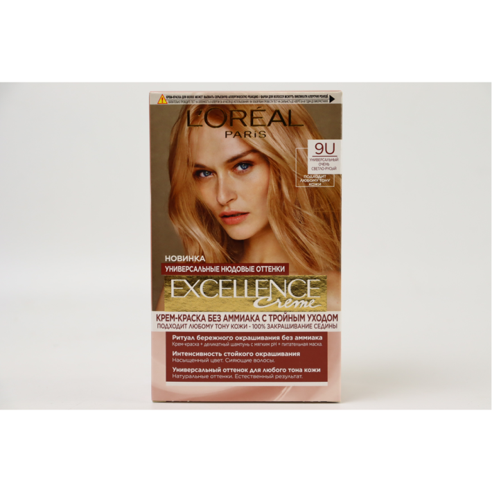 КРАСКА Д/ВОЛОС ЭКСЭЛЛАНС UNIV NUDES 9U УНИВЕРС. СВЕТЛО-РУСЫЙ