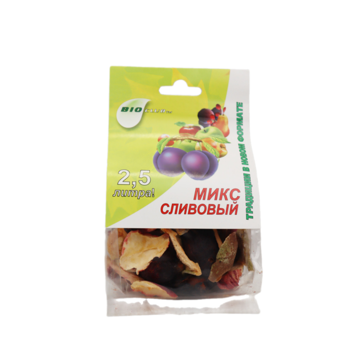 МИКС СУХОФРУКТОВ СЛИВОВЫЙ BIOCLUB 80ГР