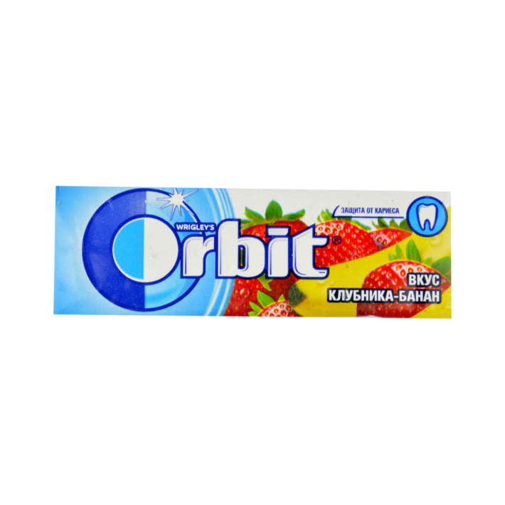 Резинка жевательная Orbit клубника банан 13,6 г