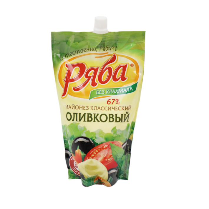 Майонез Ряба оливковый 67% 390 г