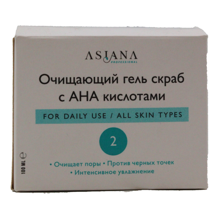 ОЧИЩАЮЩИЙ ГЕЛЬ СКРАБ ASIANAPROFESSIONAL С АНА КИСЛОТАМИ 150МЛ