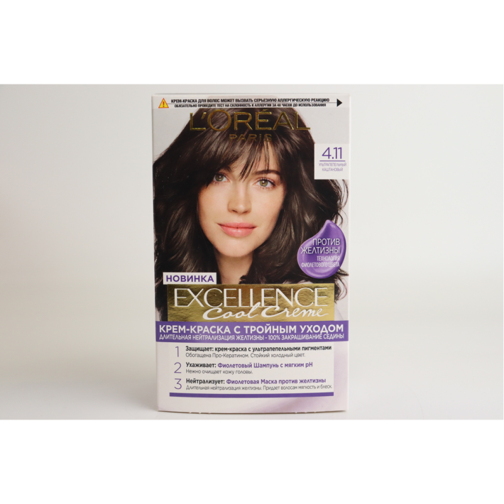 КРАСКА Д/ВОЛОС L'ОREAL EXCELLENCE CREME 4.11 КАШТАН