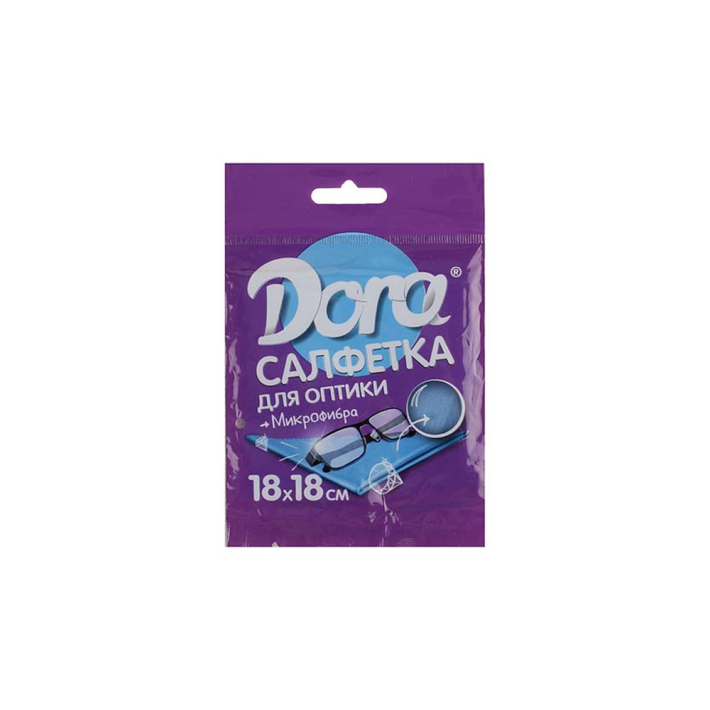 Салфетка Dora из микрофибры для оптики 18*18 см