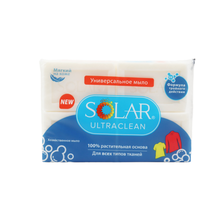 ХОЗЯЙСТВЕННОЕ МЫЛО SOLAR ULTRA COMFORT КЛАСС. 4*125ГР