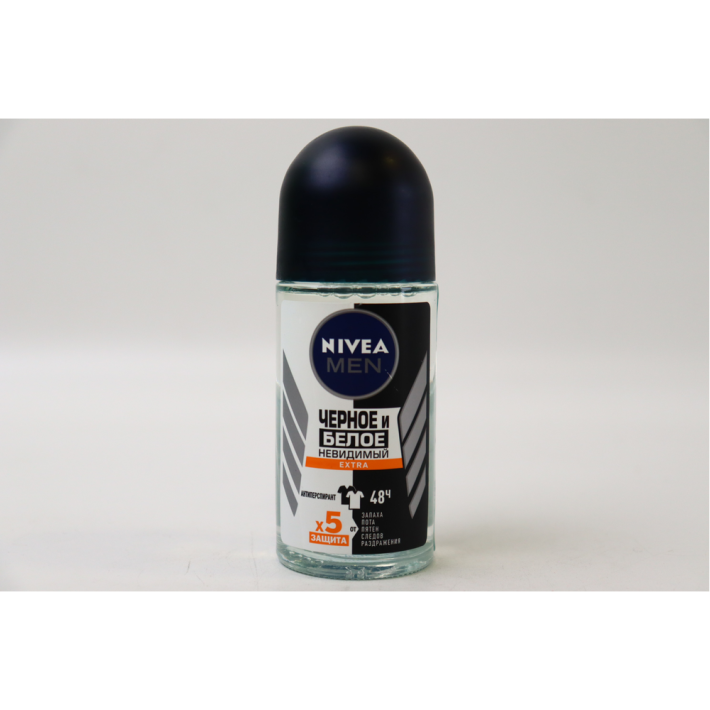 Ролик Nivea черно белое невидимый extra men 50 мл