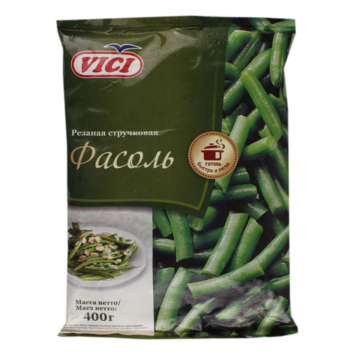 Фасоль стручковая резаная Vici 400 г