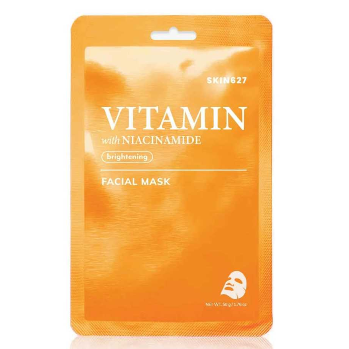 МАСКА ТКАНЕВАЯ ДЛЯ ЛИЦА SKIN627 VITAMIN WITH NIACINAMIDE
