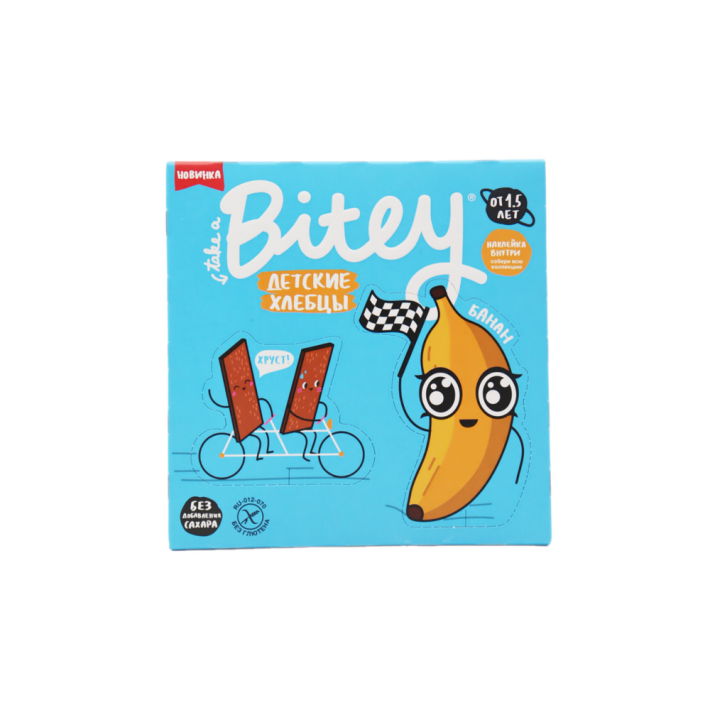 ХЛЕБЦЫ BITEY КУКУРУЗНО-РИСОВЫЕ БАНАН-ТЫКВА 40ГР