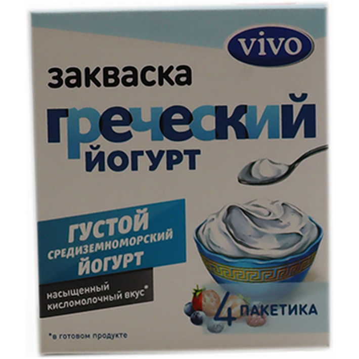 ЗАКВАСКА ГРЕЧЕСКИЙ ЙОГУРТ VIVO 0,5ГР