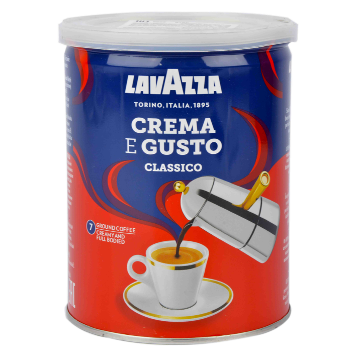 Кофе Crema e gusto молотый жестяная банка 250 г