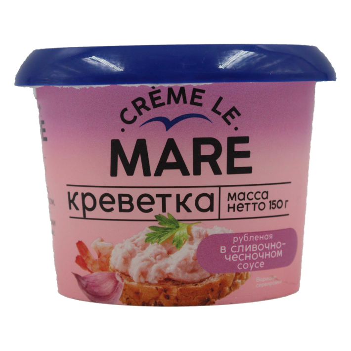 КРЕВЕТКА БАЛТИЙСКИЙ БЕРЕГ В СЛИВОЧНО ЧЕСНОЧНОМ СОУСЕ 15ОГР