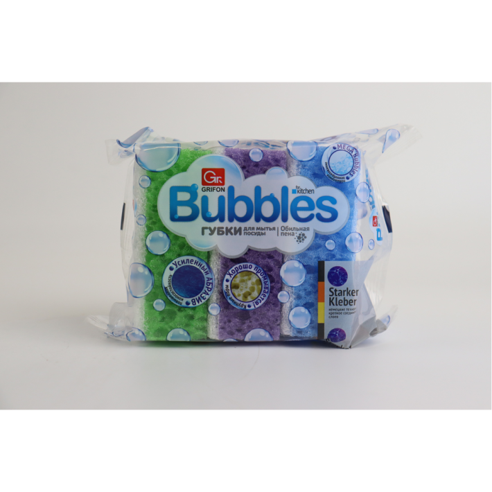 ГУБКИ ИЗ ПОРОЛОНА GRIFON BUBBLES 3 ШТ.