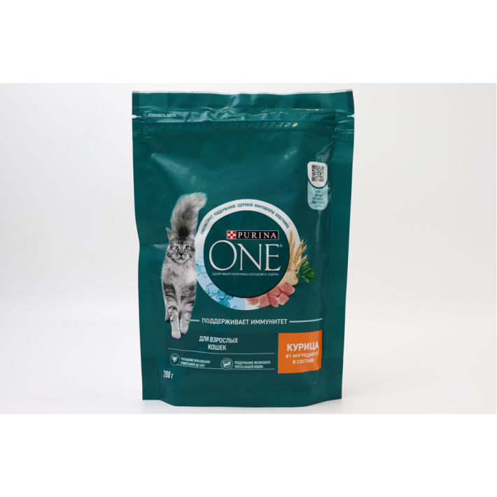 Корм Purina one сухой для взрослых кошек с Курицей 200 г