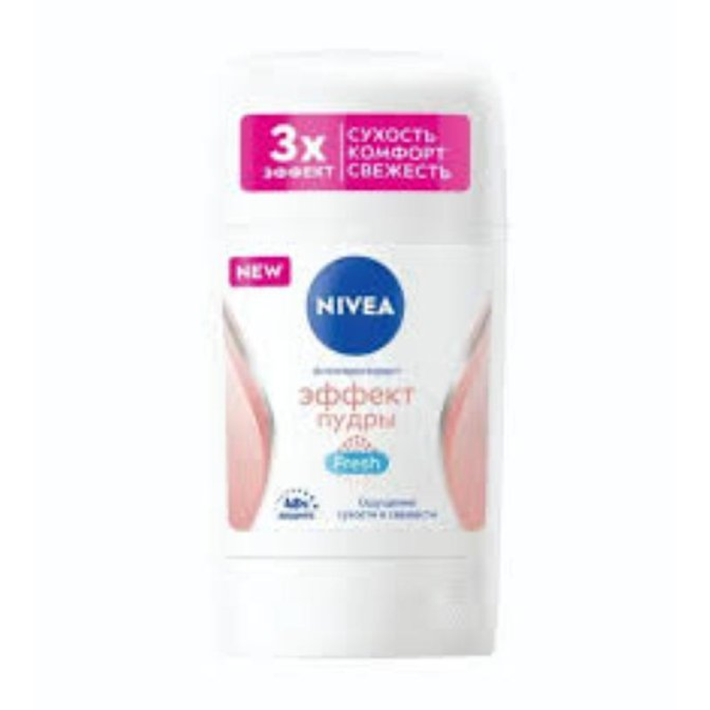 АНТИПЕРСПИРАНТ NIVEA ЭФФЕКТ ПУДРЫ FRESH 50МЛ
