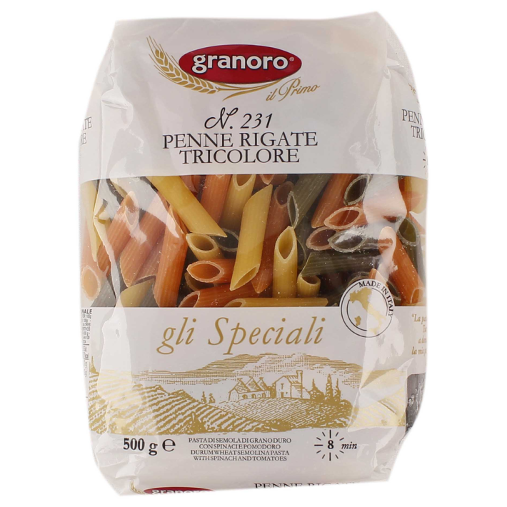 Макаронные изделия granoro penne rigate tricolore №231 500 г