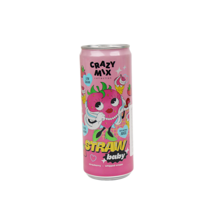 НАПИТОК CRAZY MIX COLLECTION STRAWBABY 330МЛ