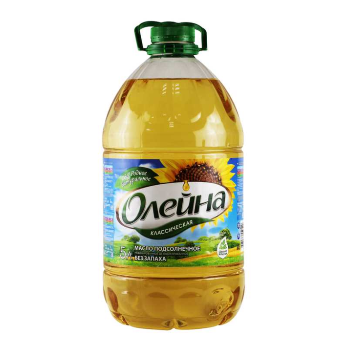 Масло подсолнечное Олейна 5 л