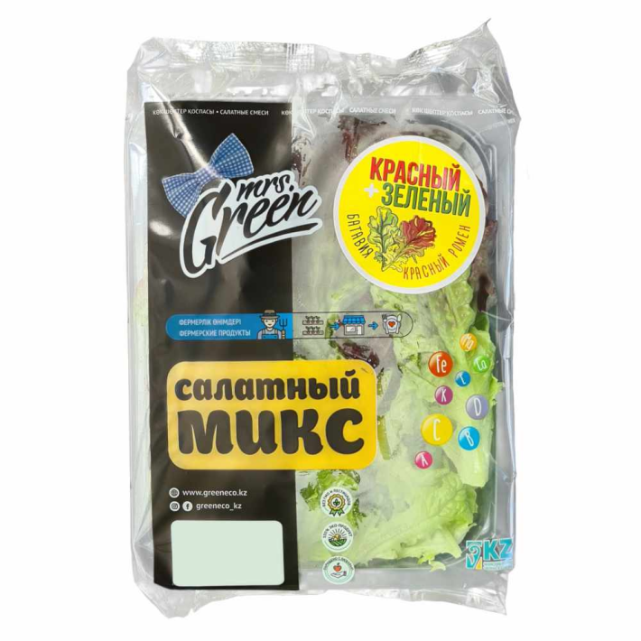 САЛАТНЫЙ МИКС MRS GREEN КРАСНЫЙ/ЗЕЛ 120ГР
