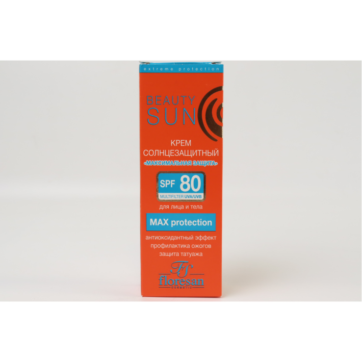 КРЕМ BEAUTY SUN СОЛНЦЕЗАЩИТНЫЙ МАКСИМАЛ ЗАЩИТА SPF80 75МЛ