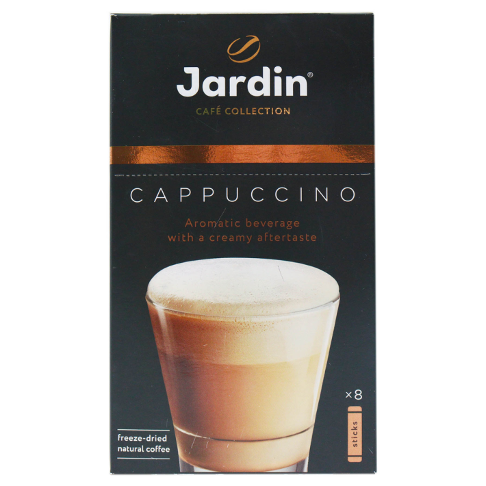 КОФЕ JARDIN 3В1 КАПУЧИНО ПРЕМИАЛЬНЫЙ МИКС 15ГР