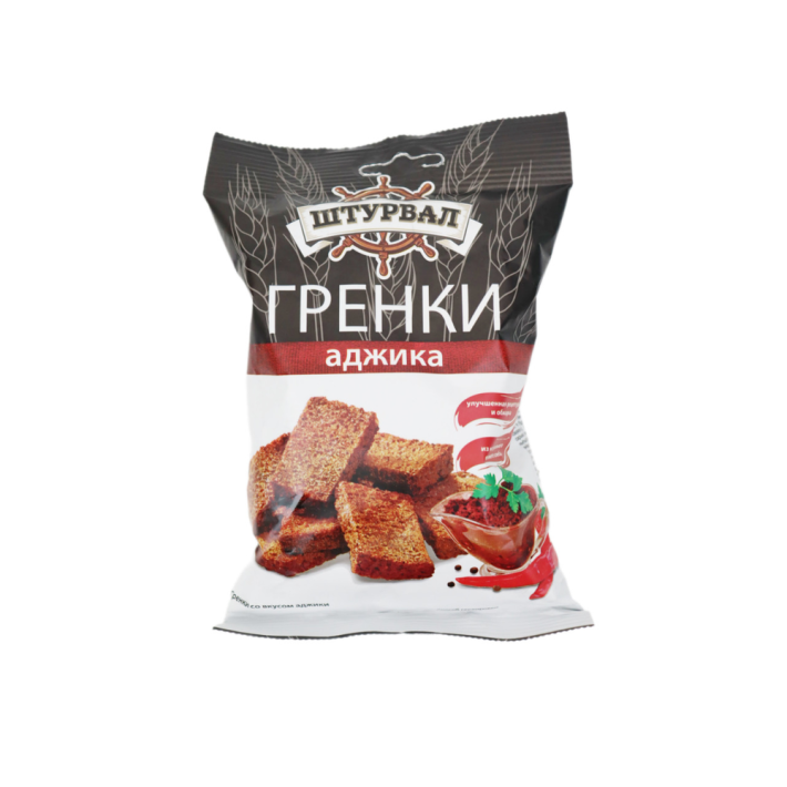 Гренки Штурвал ржано-пшеничные аджика 100 г