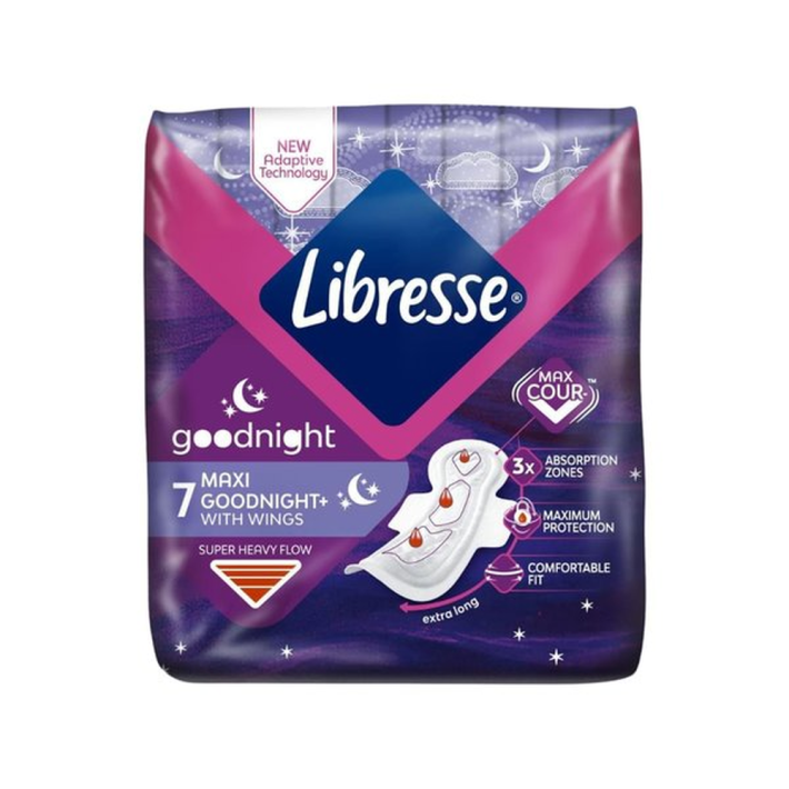 ПРОКЛАДКИ LIBRESSE MAXI GOODNIGHT+7ШТ