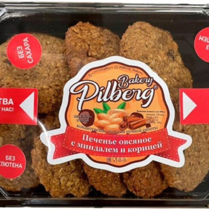 ПЕЧЕНЬЕ ОВСЯНОЕ С МИНДАЛЕМ И КОРИЦЕЙ 250ГР