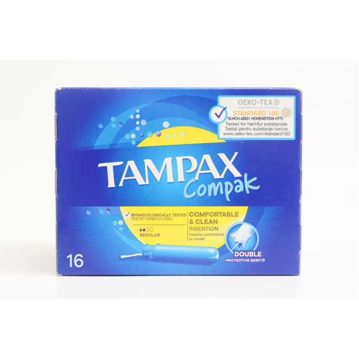 ТАМПОНЫ TAMPAX COMPAK С АППЛИКАТОРОМ REGULAR DUO 16ШТ