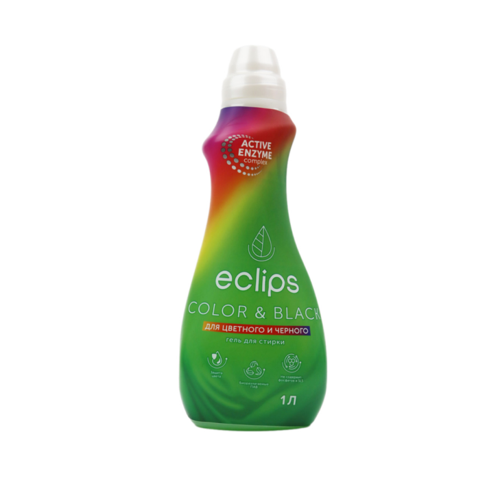 ГЕЛЬ ДЛЯ СТИРКИ ECLIPS BRIGHT COLOR&BLACK ДЛЯ ЧЕРНОГО И ЦВЕТНОГО 1Л (6)