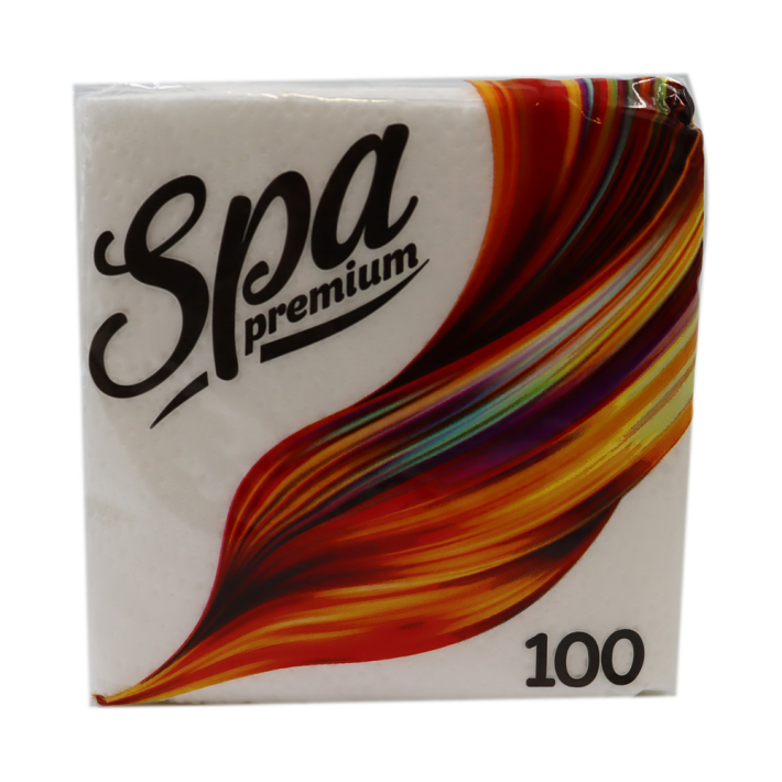 САЛФЕТКИ SPA PREMIUM БЕЛЫЕ 24*24СМ 100ШТ