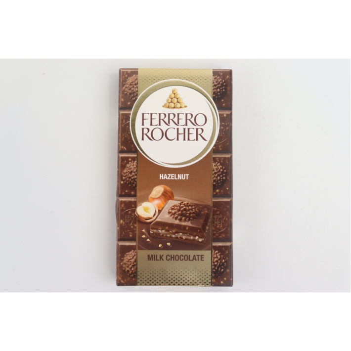 ПЛИТКА FERRERO ROCHER МОЛОЧНЫЙ ШОКОЛАД 90ГР