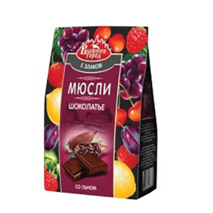 МЮСЛИ ШОКОЛАТЬЕ 5-ЗЛАКОВ СО ЛЬНОМ 300ГР