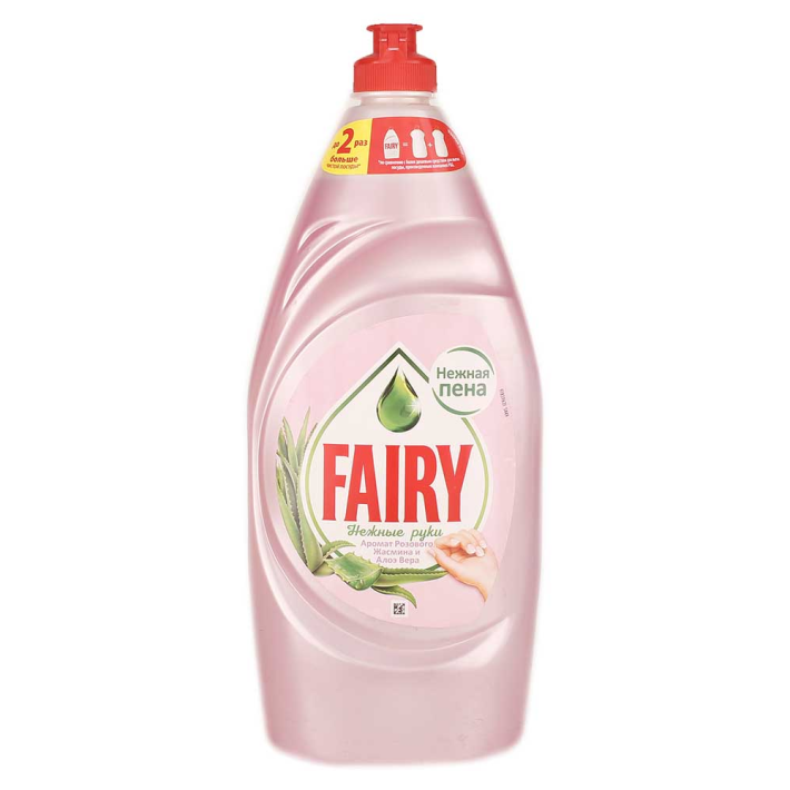Средство для мытья посуды Fairy нежный руки розы жасмин и Алоэвера 900 мл