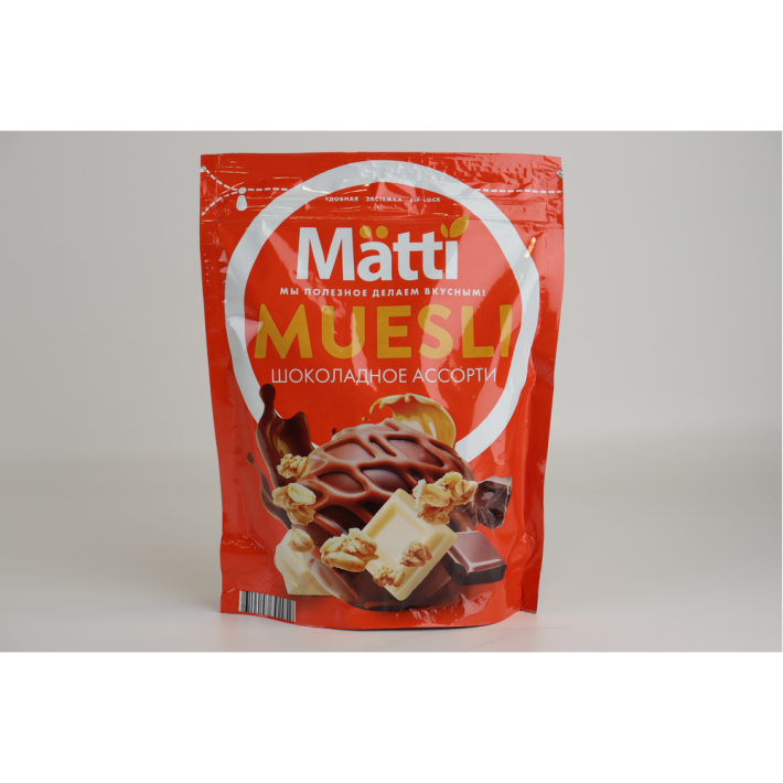 Мюсли Matti doy pack шоколад ассорти дп 250 г