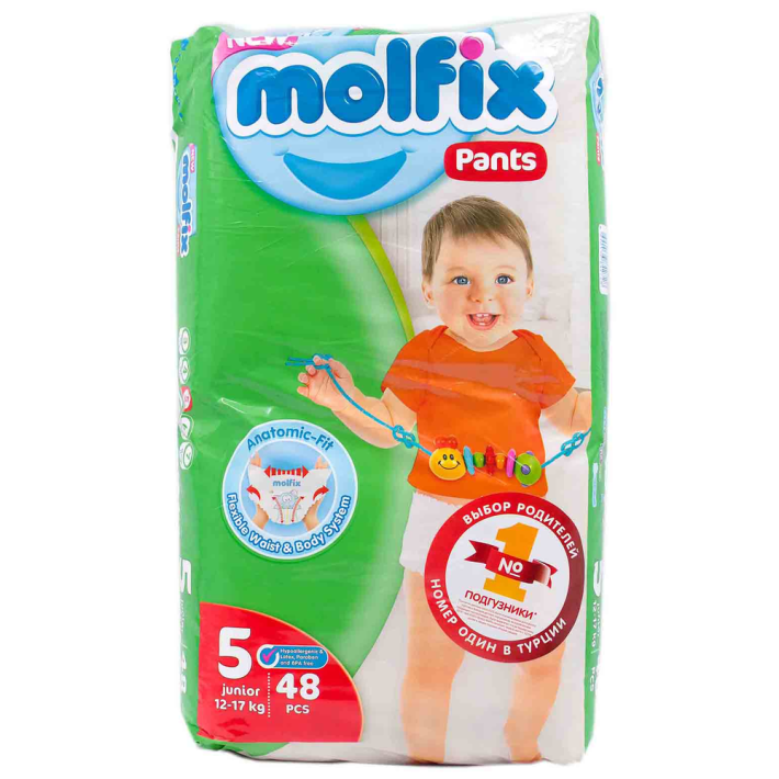 Подгузники трусики Molfix jumbo №5 junior 48 шт