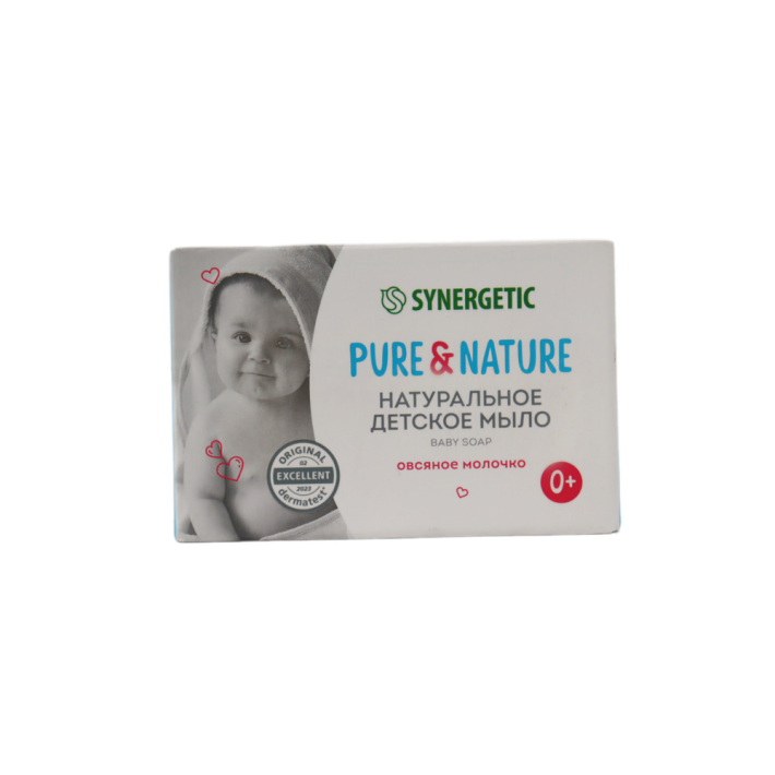 SYNERGETIC НАТУР ДЕТС МЫЛО ОВСЯН.МОЛОЧКО 90Г