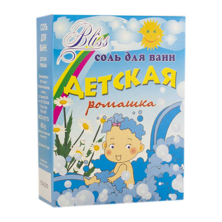 Соль для ванн детская Bliss ромашка 500 г