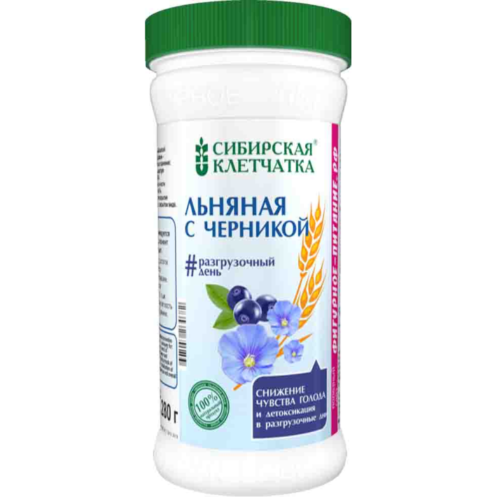 Клетчатка льняная с черникой сибирская 280 г