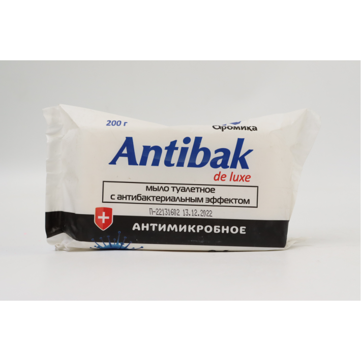 МЫЛО ТУАЛЕТНОЕ ANTIBAK DE LUX АНТИМИКРОБНОЕ 200ГР