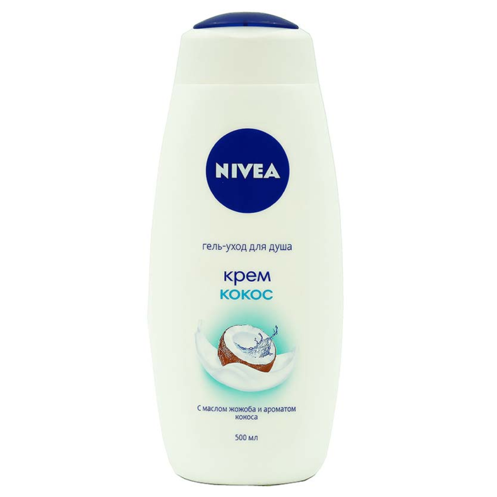 Гель уход для душа Nivea крем кокос 500 мл