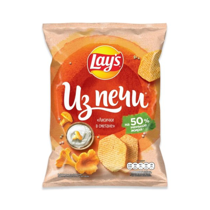 ЧИПСЫ LAY'S ИЗ ПЕЧИ ЛИСИЧКИ В СМЕТАНЕ 85ГР