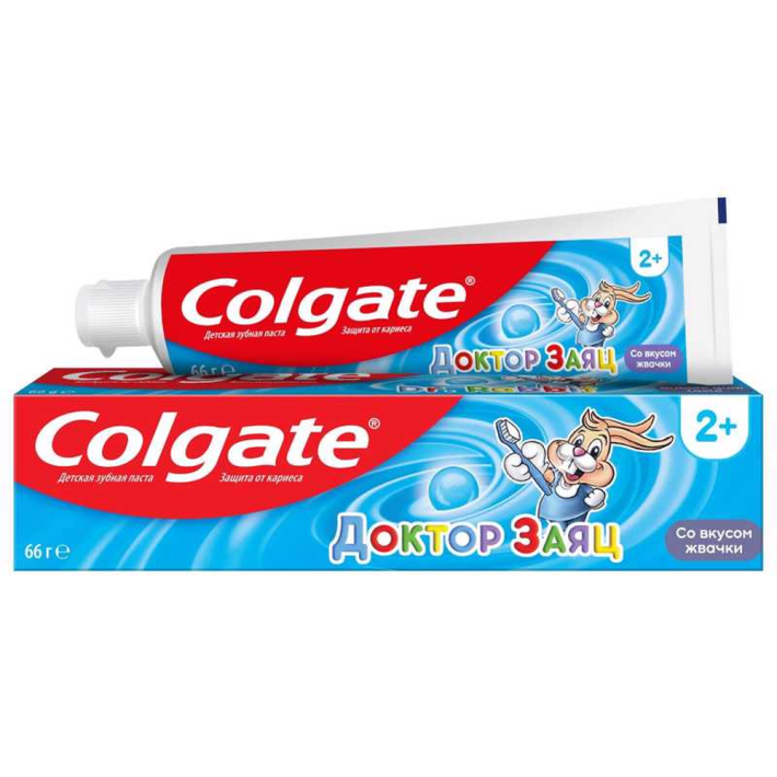 Colgate Доктор Заяц вкус Жвачки детская зубная паста, 50 мл
