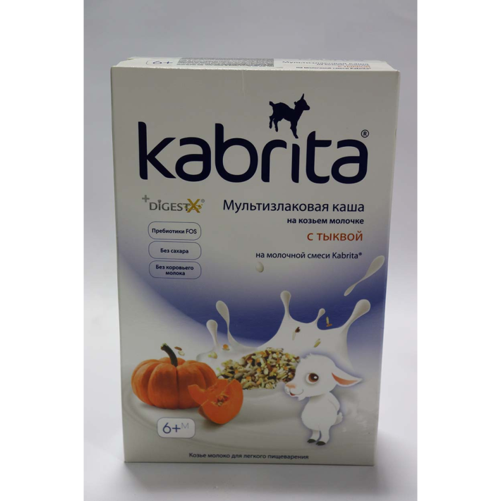 Каша Kabrita мультизлаковая на козьем молочке тыква с 6 месяцев 180гр