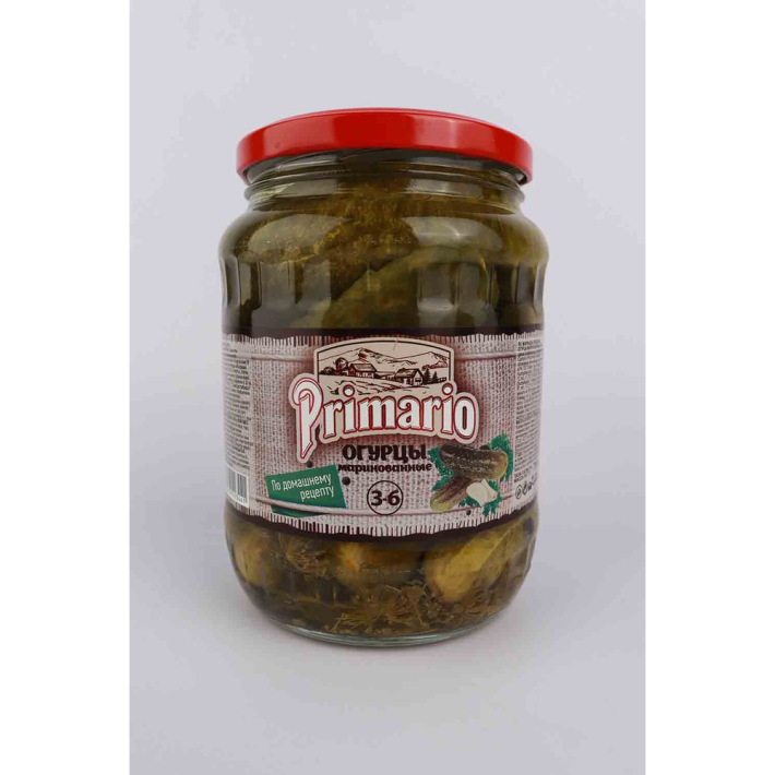 ОГУРЦЫ PRIMARIO КОНСЕРВИРОВАННЫЕ 700ГР